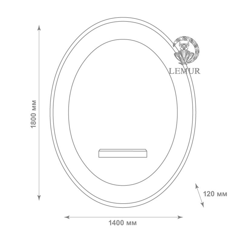 VENUS WALL LED Зеркало парикмахерское